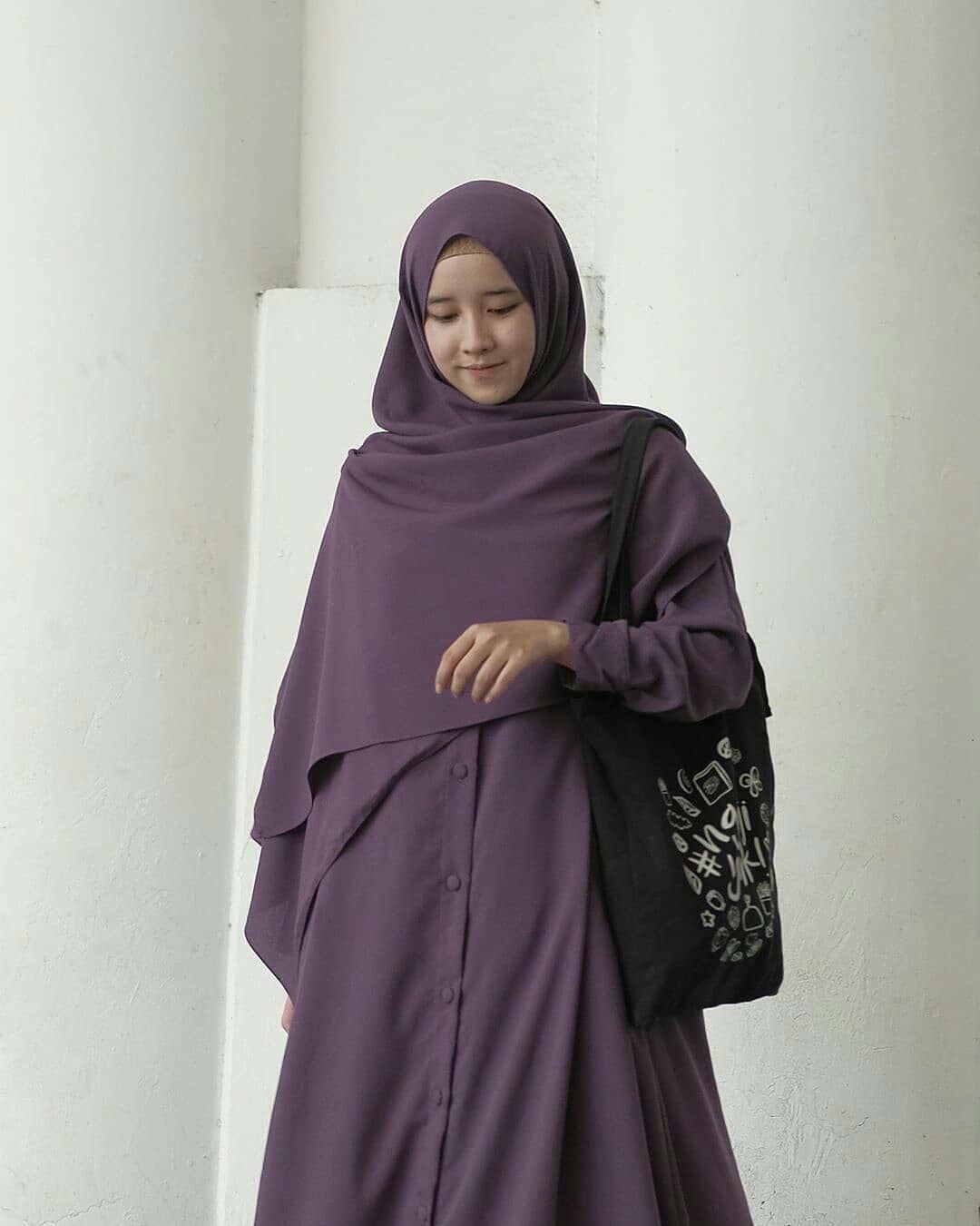Khimar yarasa Dark purple