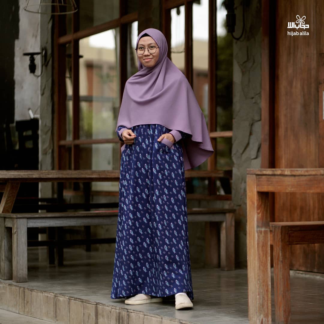 Gamis zahwa Pomi blue lavender