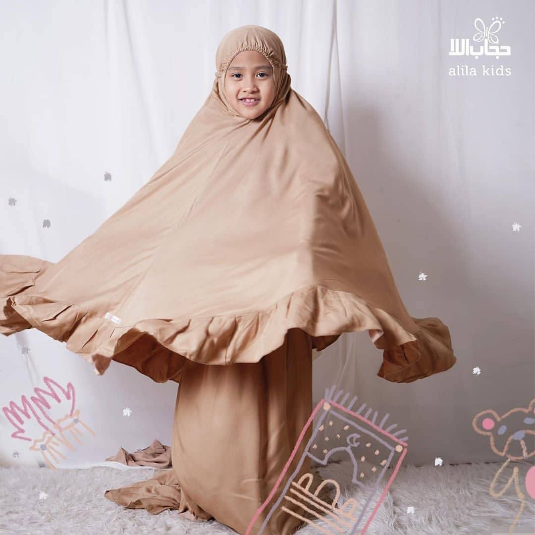 Mukena kids beige