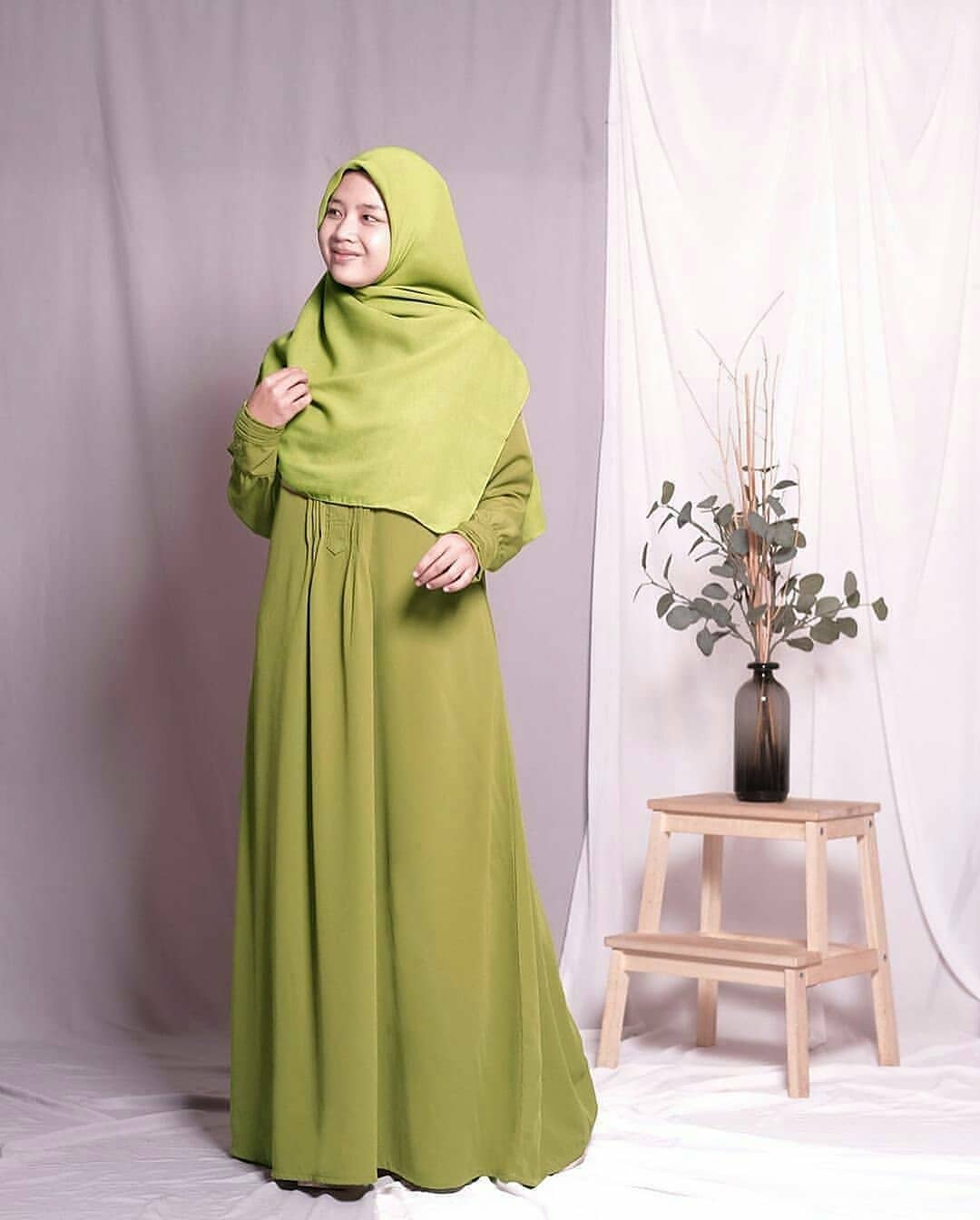 Gamis Hari light olive