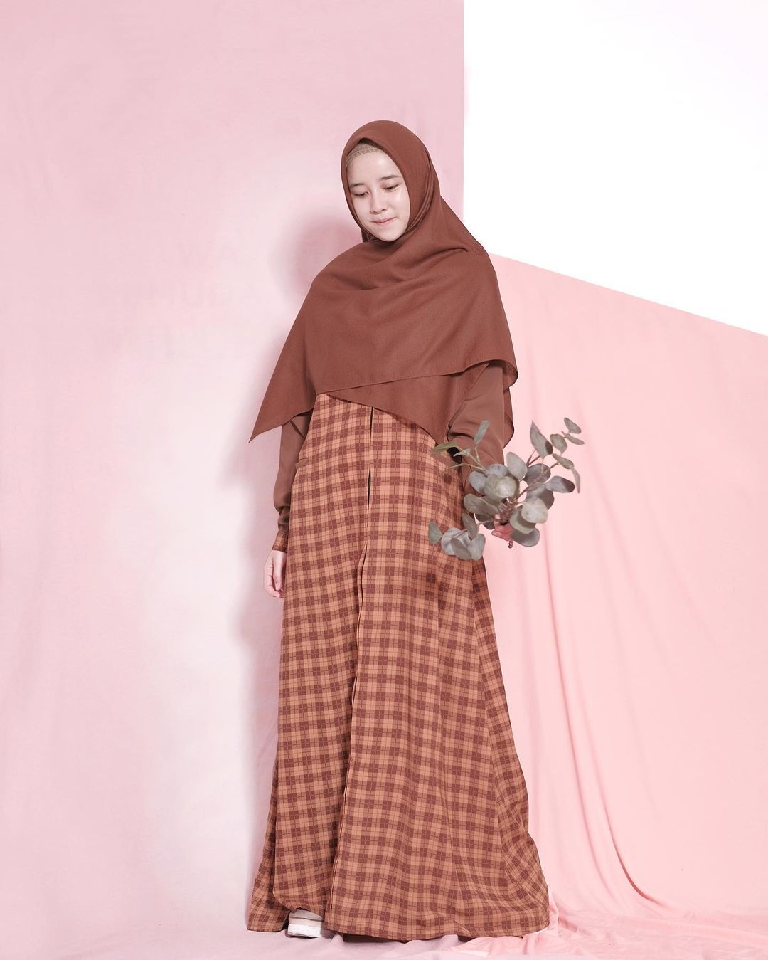 Gamis Zippy Square choco caramel