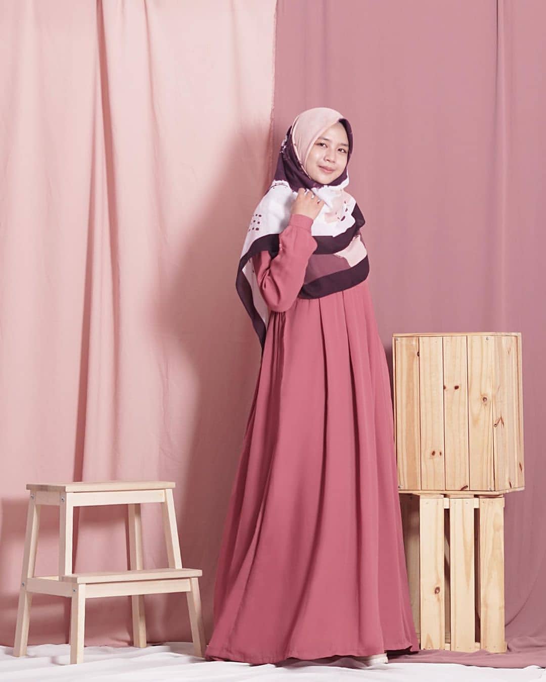 Gamis Alexandria Darkpink