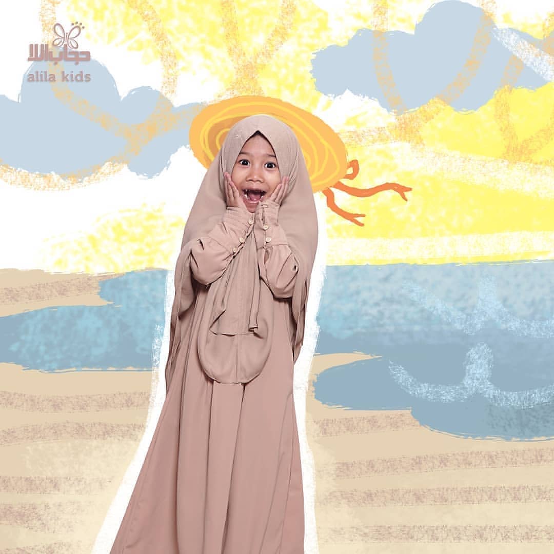 Gamis Hari kids Beige