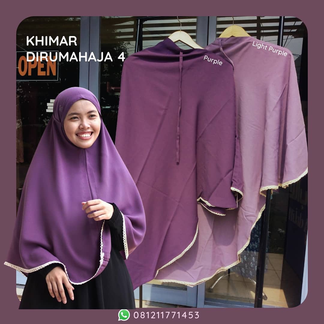 Khimar Dirumahaja #4 Purple