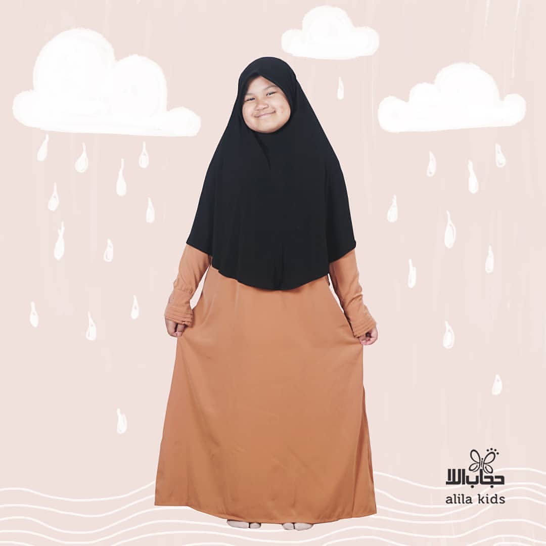 Gamis Hari kids caramel